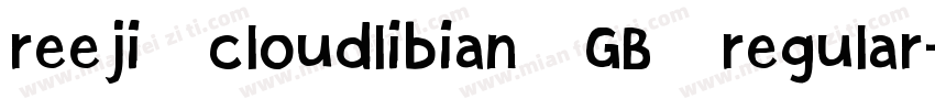 reeji cloudlibian GB regular字体转换